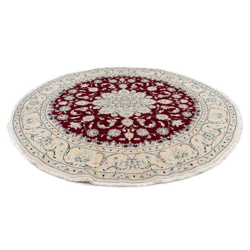 Nain Teppich 245x245cm - Perserteppich - dunkelrot