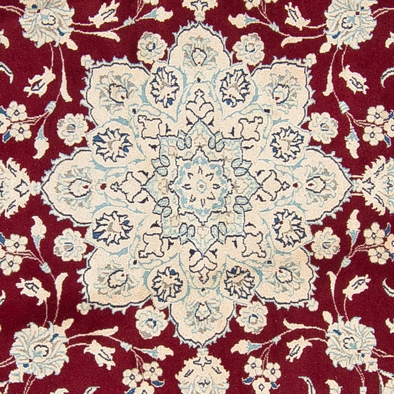 Nain Teppich 245x245cm - Perserteppich - dunkelrot