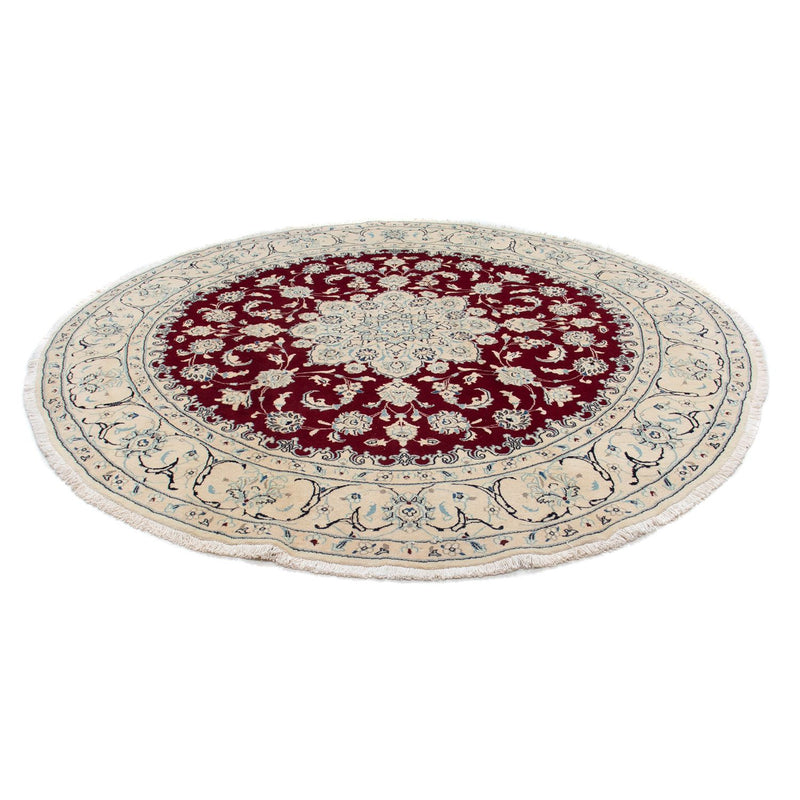 Nain Teppich 245x245cm - Perserteppich - dunkelrot