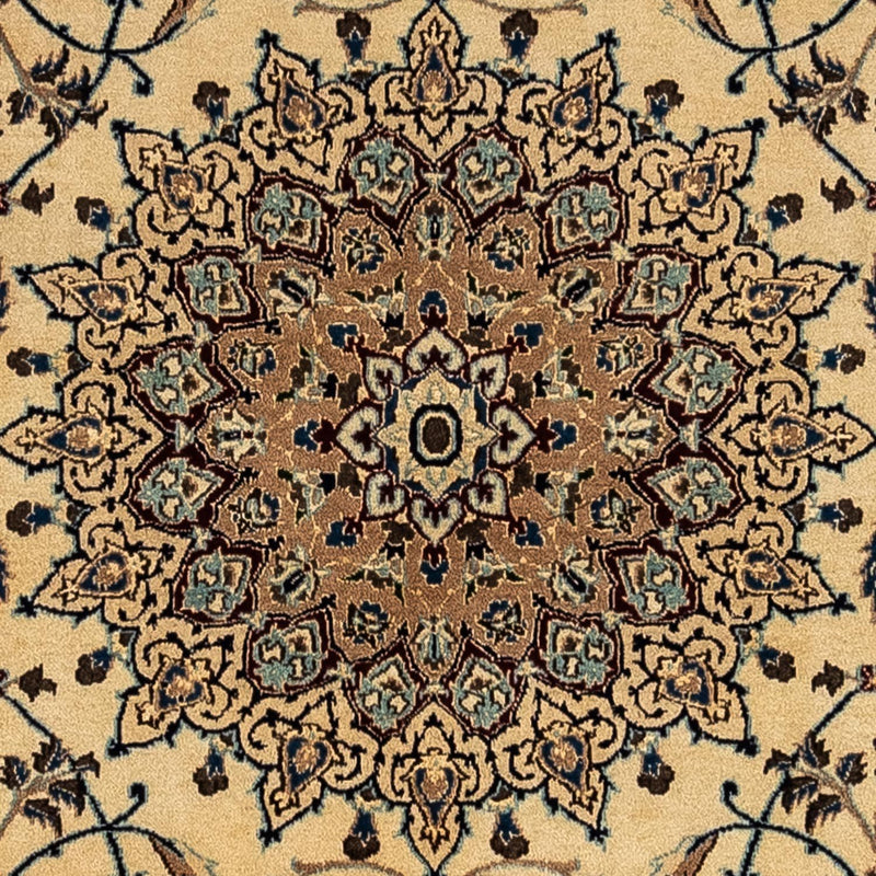 Nain - 9La Teppich 246x350cm - Perserteppich - dunkelbeige