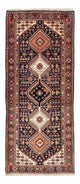 Yalameh Teppich 83x193cm - Perserteppich - dunkelblau