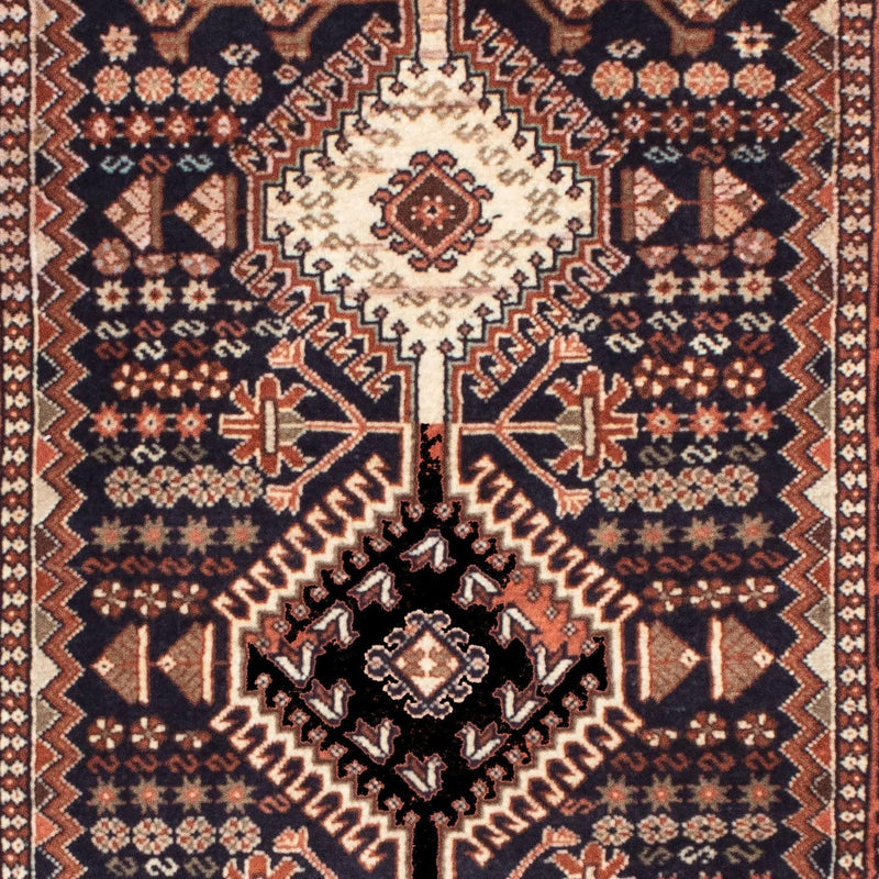 Yalameh Teppich 83x193cm - Perserteppich - dunkelblau