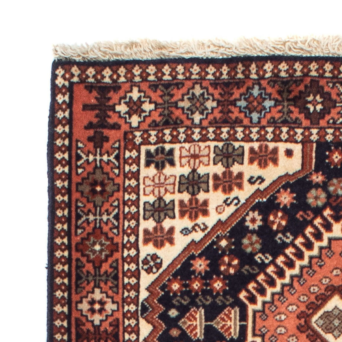 Yalameh Teppich 83x193cm - Perserteppich - dunkelblau