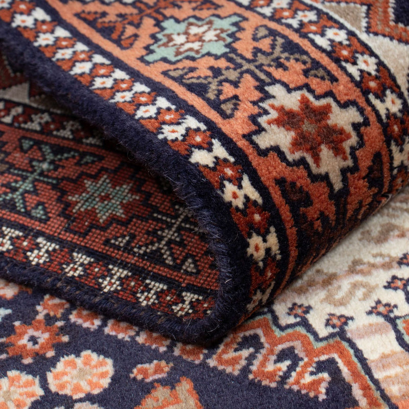Yalameh Teppich 83x193cm - Perserteppich - dunkelblau