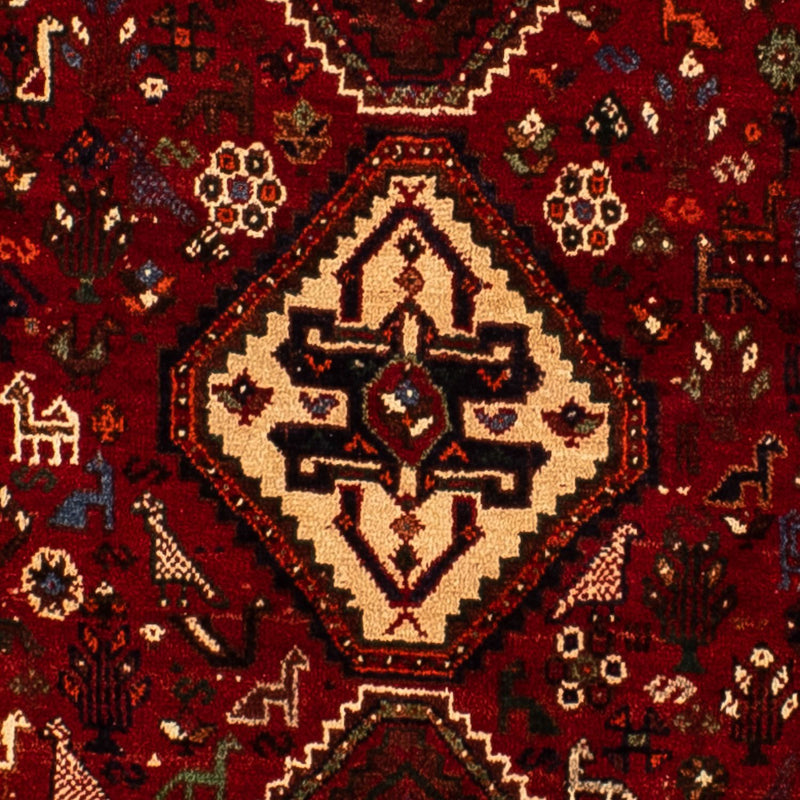 Shiraz Teppich 228x310cm - Perserteppich - dunkelrot