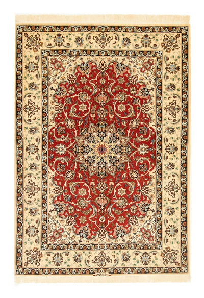 Isfahan Teppich 112x164cm - Perserteppich - rot