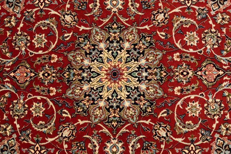 Isfahan Teppich 112x164cm - Perserteppich - rot