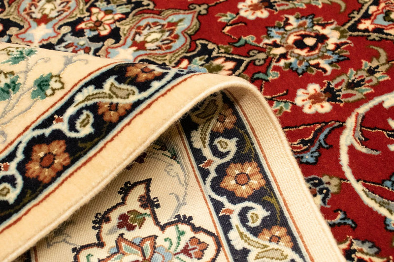 Isfahan Teppich 112x164cm - Perserteppich - rot