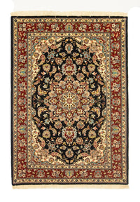 Ghom Teppich 105x151cm - Perserteppich - schwarz – product image