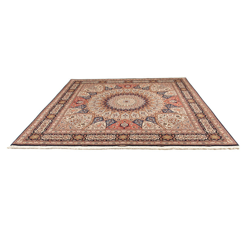Täbriz - 50 Raj Teppich 250x253cm - Perserteppich - hellbraun