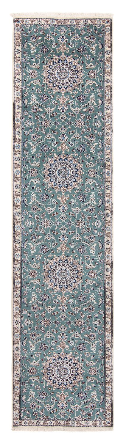 Nain - 9La Teppich 88x394cm - Perserteppich - hellblau