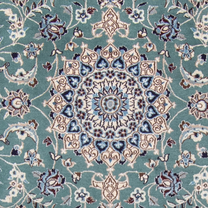 Nain - 9La Teppich 88x394cm - Perserteppich - hellblau