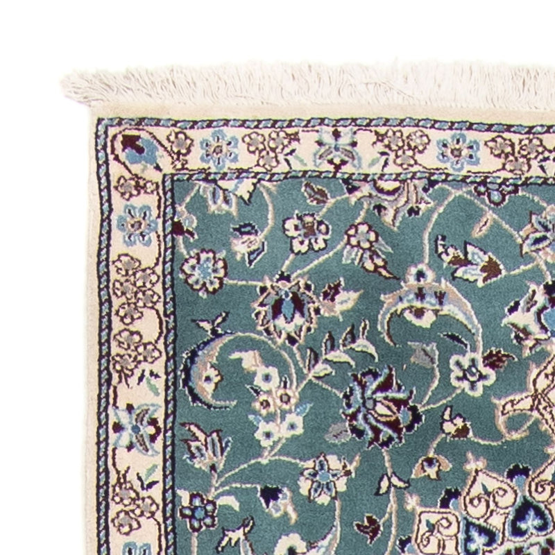 Nain - 9La Teppich 88x394cm - Perserteppich - hellblau