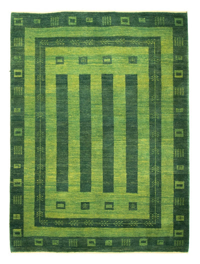 Gabbeh Persisch Teppich 178x233cm - Perserteppich Wollteppich - grün