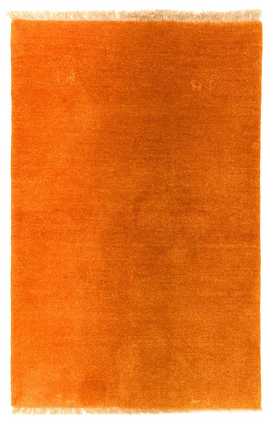 Gabbeh Persisch Teppich 90x133cm - Perserteppich Wollteppich - gold