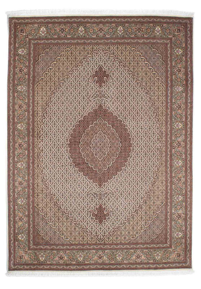 Täbriz Teppich 168x237cm - Perserteppich - hellbraun