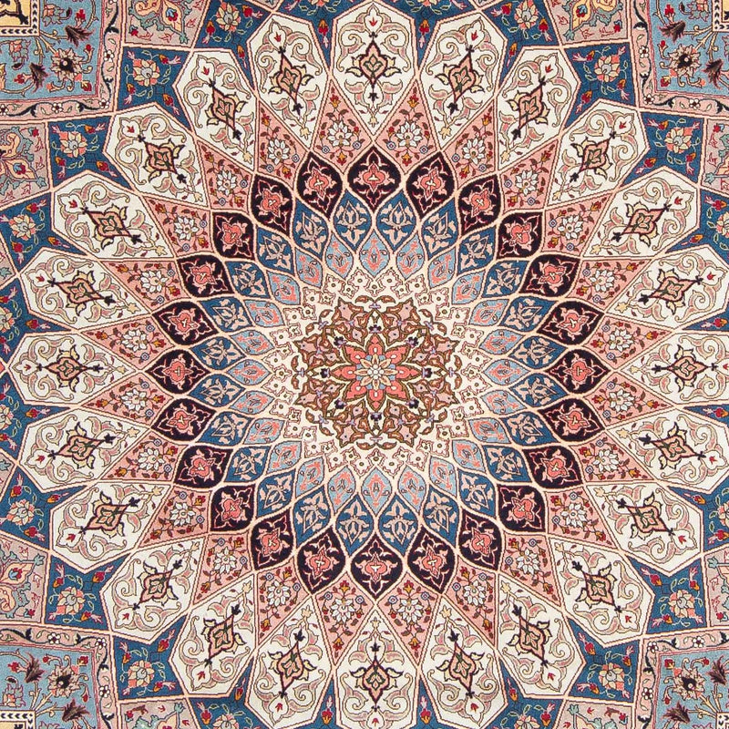 Täbriz - 50 Raj Teppich 248x250cm - Perserteppich - hellbraun