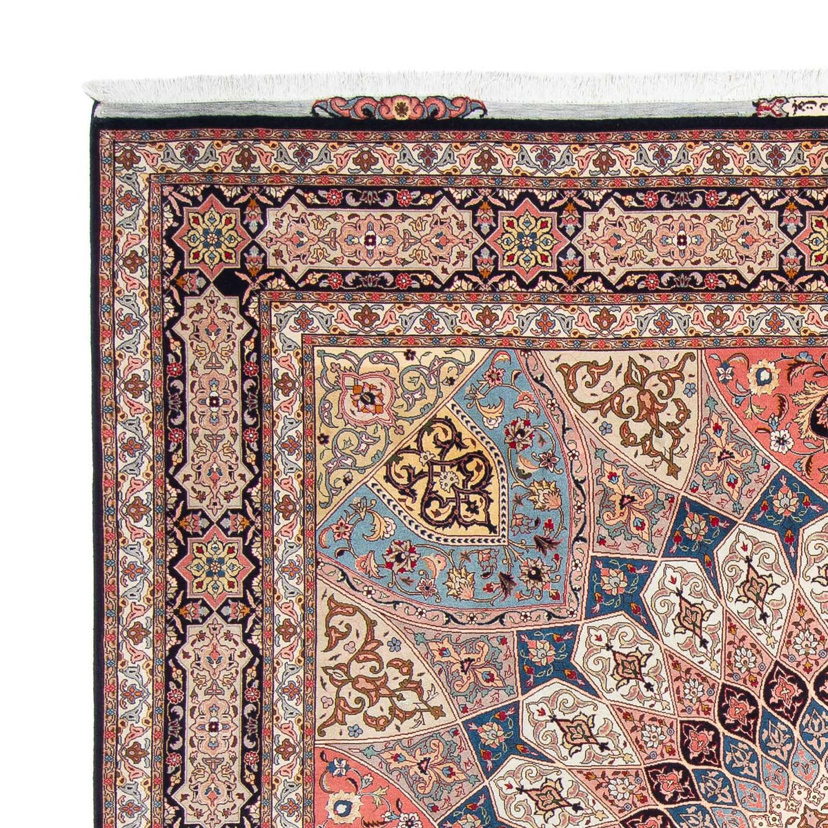 Täbriz - 50 Raj Teppich 248x250cm - Perserteppich - hellbraun
