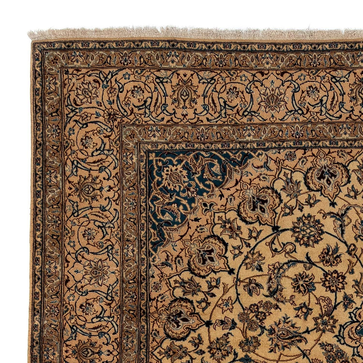 Nain - 9La Teppich 246x373cm - Perserteppich - dunkelbeige