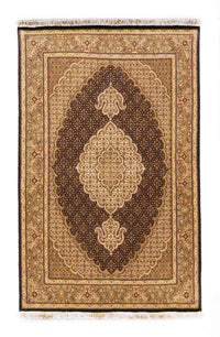 Täbriz Teppich 100x158cm - Perserteppich - schwarz – product image