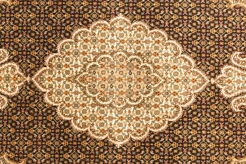 Täbriz Teppich 100x158cm - Perserteppich - schwarz