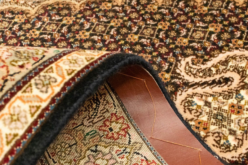 Täbriz Teppich 100x158cm - Perserteppich - schwarz