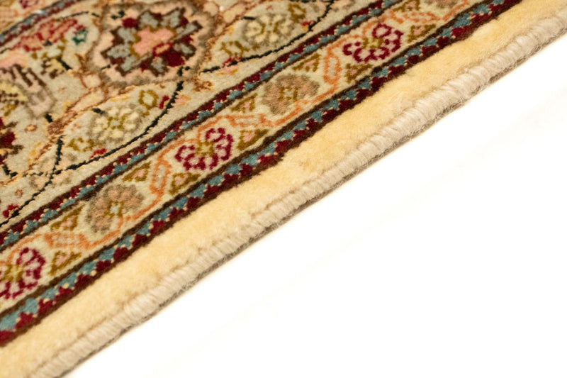 Täbriz - 50 Raj Teppich 100x154cm - Perserteppich - beige