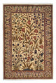 Ghom Teppich 142x206cm - Perserteppich - hellbraun