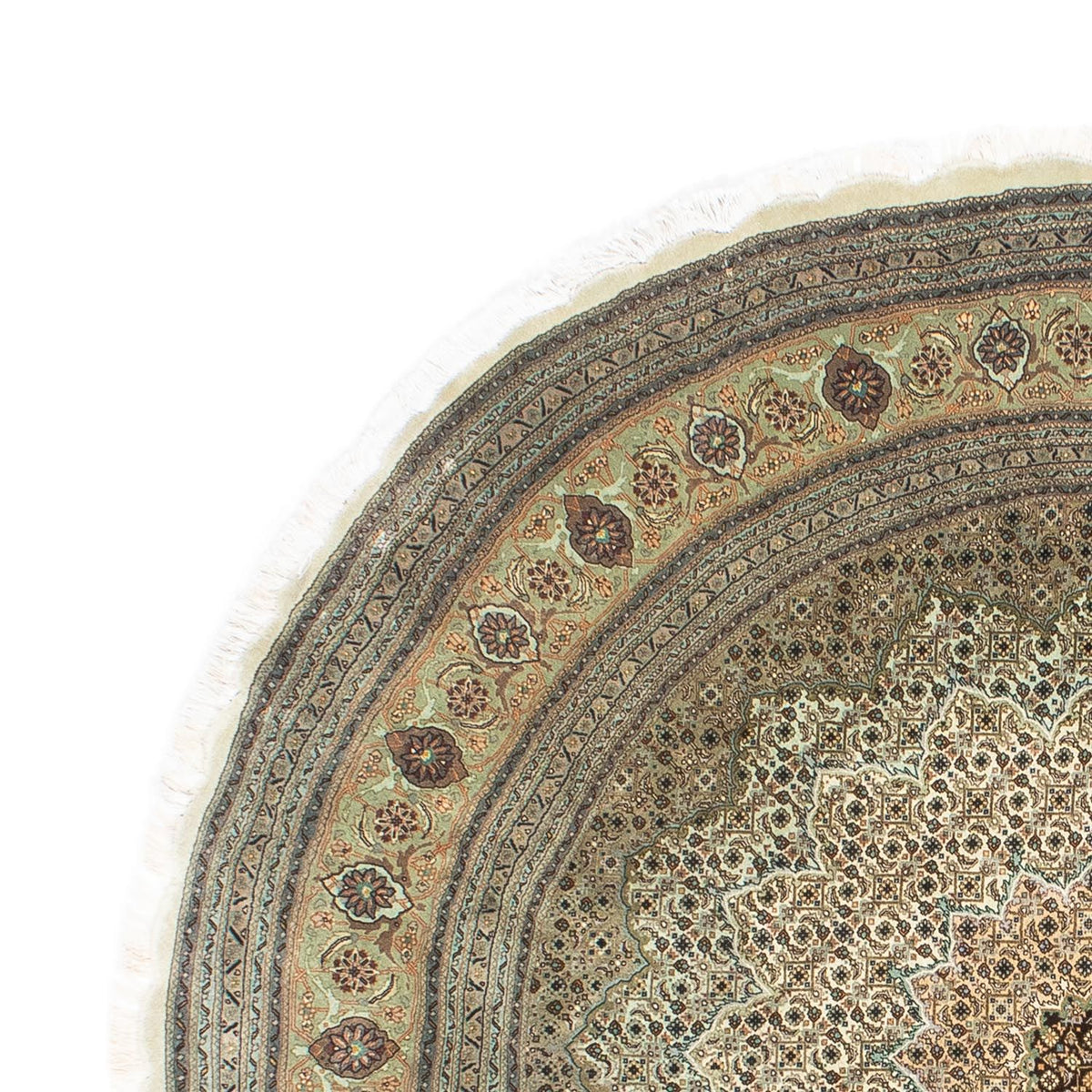 Täbriz - 50 Raj Teppich 195x195cm - Perserteppich