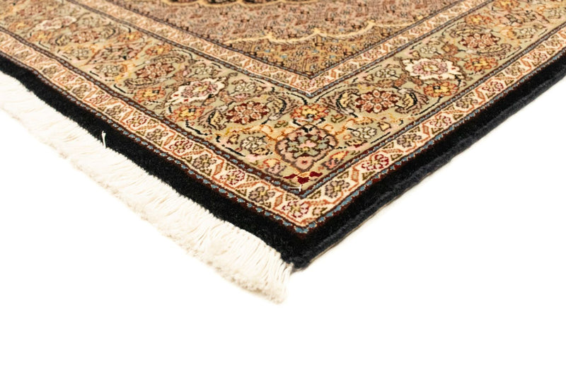 Täbriz Teppich 104x145cm - Perserteppich - schwarz