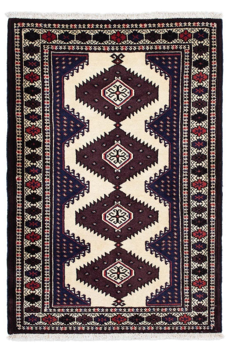 Turkaman Teppich 87 x 139 cm - mehrfarbig
