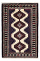 Turkaman Teppich 86x133cm - Orientteppich - mehrfarbig