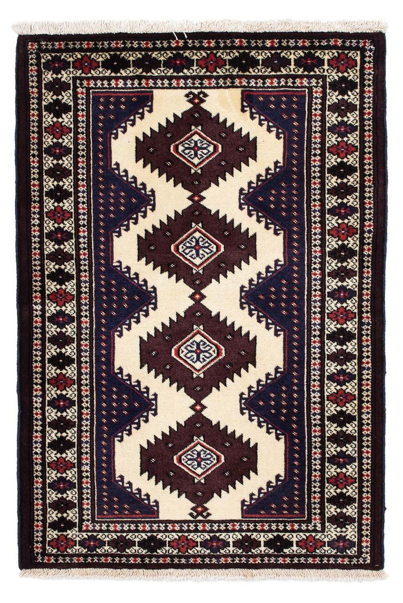 Turkaman Teppich 86x133cm - Orientteppich - mehrfarbig
