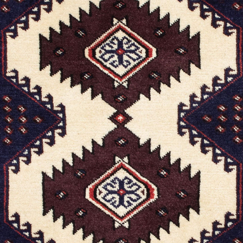 Turkaman Teppich 86x133cm - Orientteppich - mehrfarbig