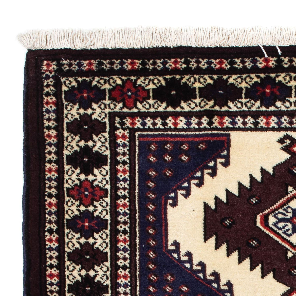 Turkaman Teppich 86x133cm - Orientteppich - mehrfarbig
