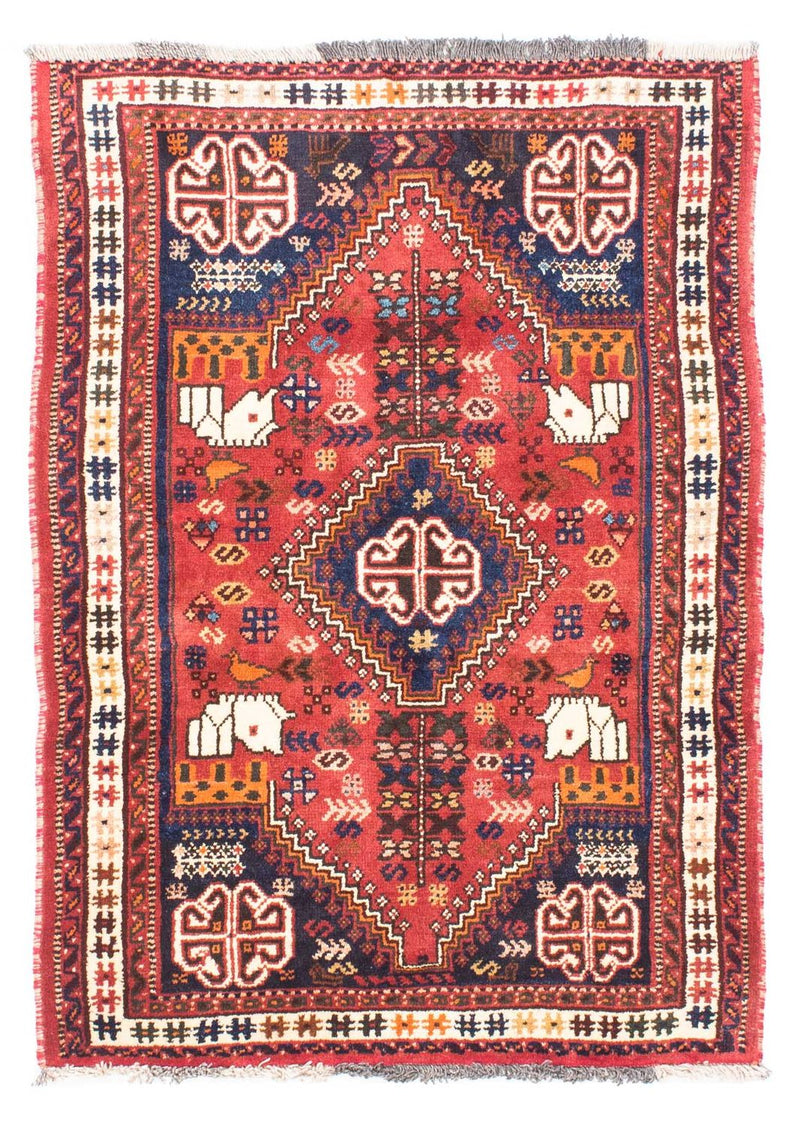 Shiraz Teppich 97x140cm - Perserteppich - rot