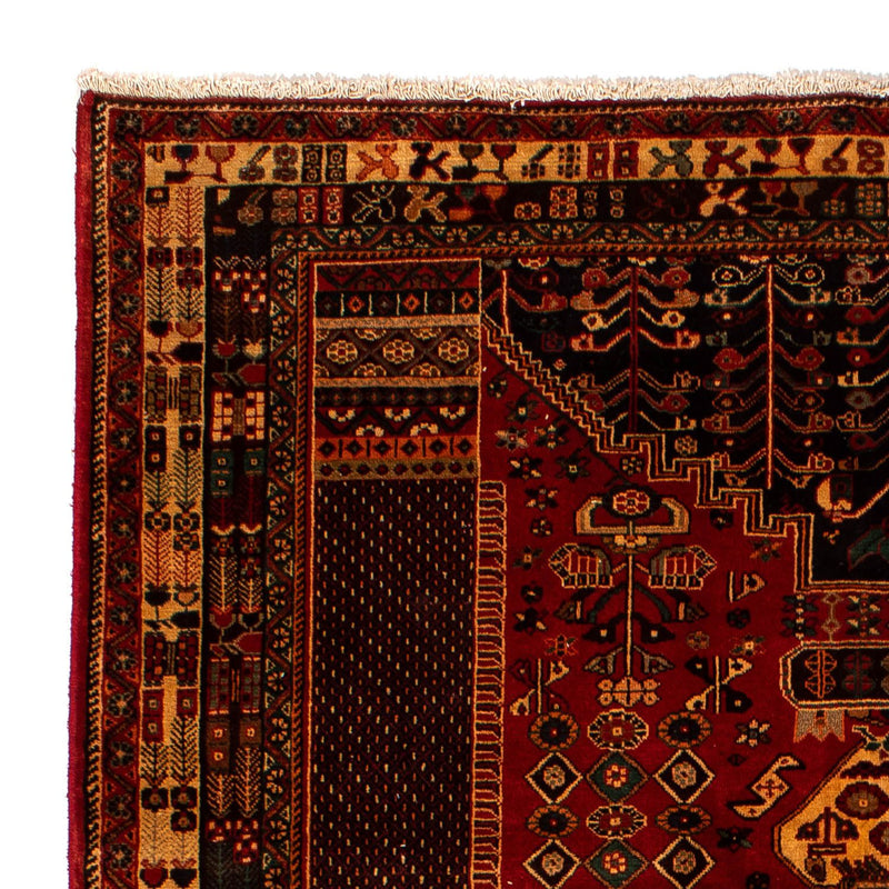 Shiraz Teppich 196x291cm - Perserteppich - dunkelrot