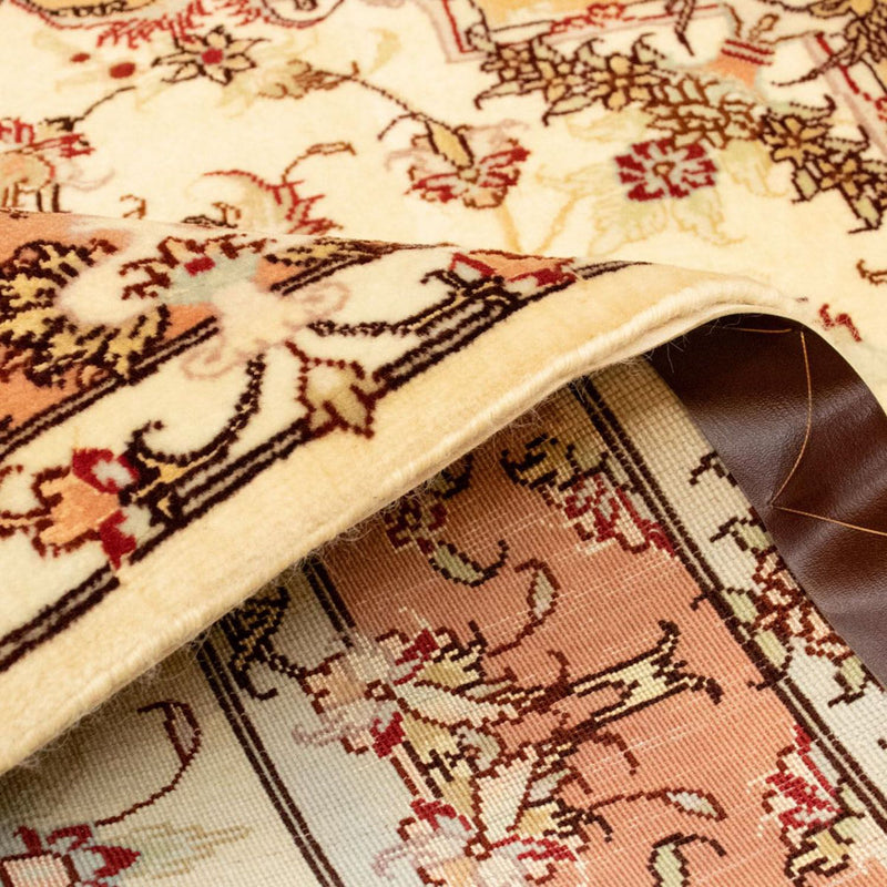 Täbriz - 50 Raj Teppich 104x147cm - Perserteppich - beige