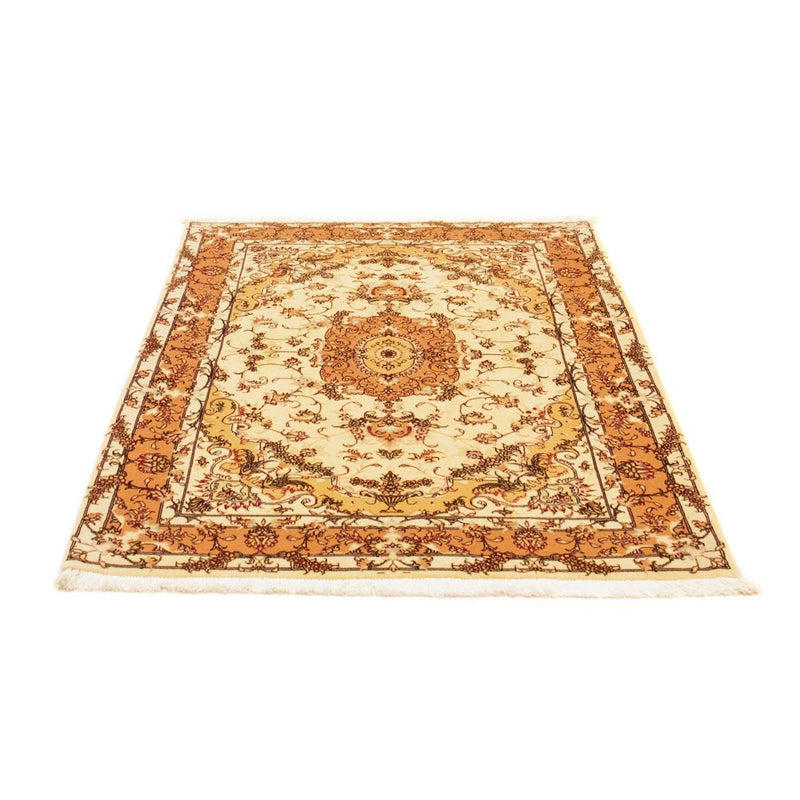 Täbriz - 50 Raj Teppich 104x147cm - Perserteppich - beige