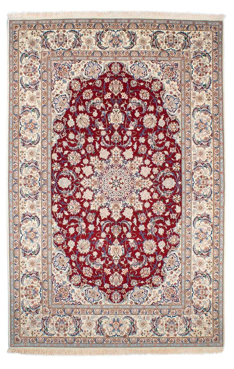 Isfahan Teppich 157x243cm - Perserteppich - rot