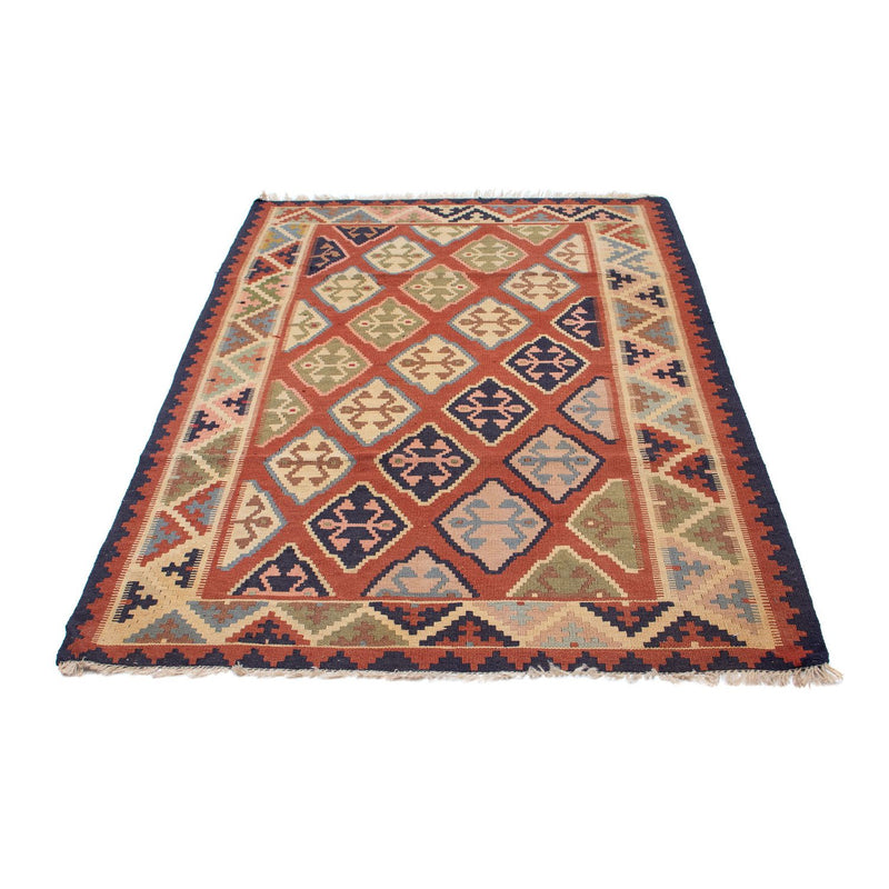 Kelim Fars Teppich 118x188cm - dunkelrot