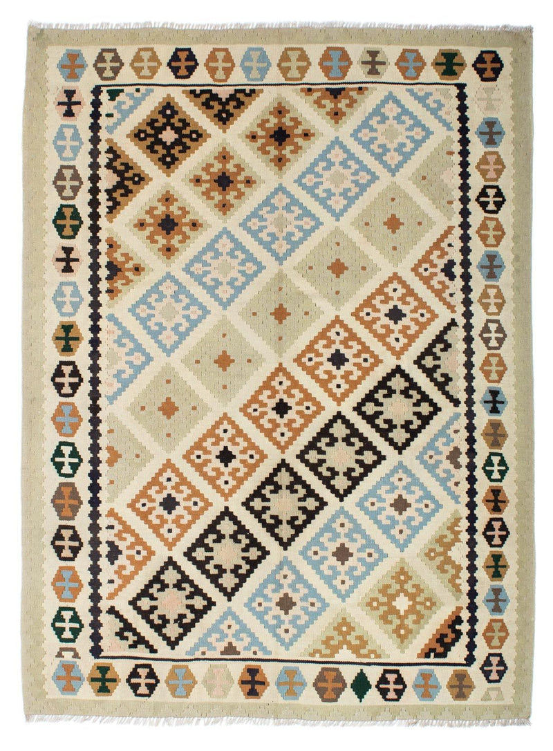 Kelim Teppich - Oriental 158 x 195 cm - beige