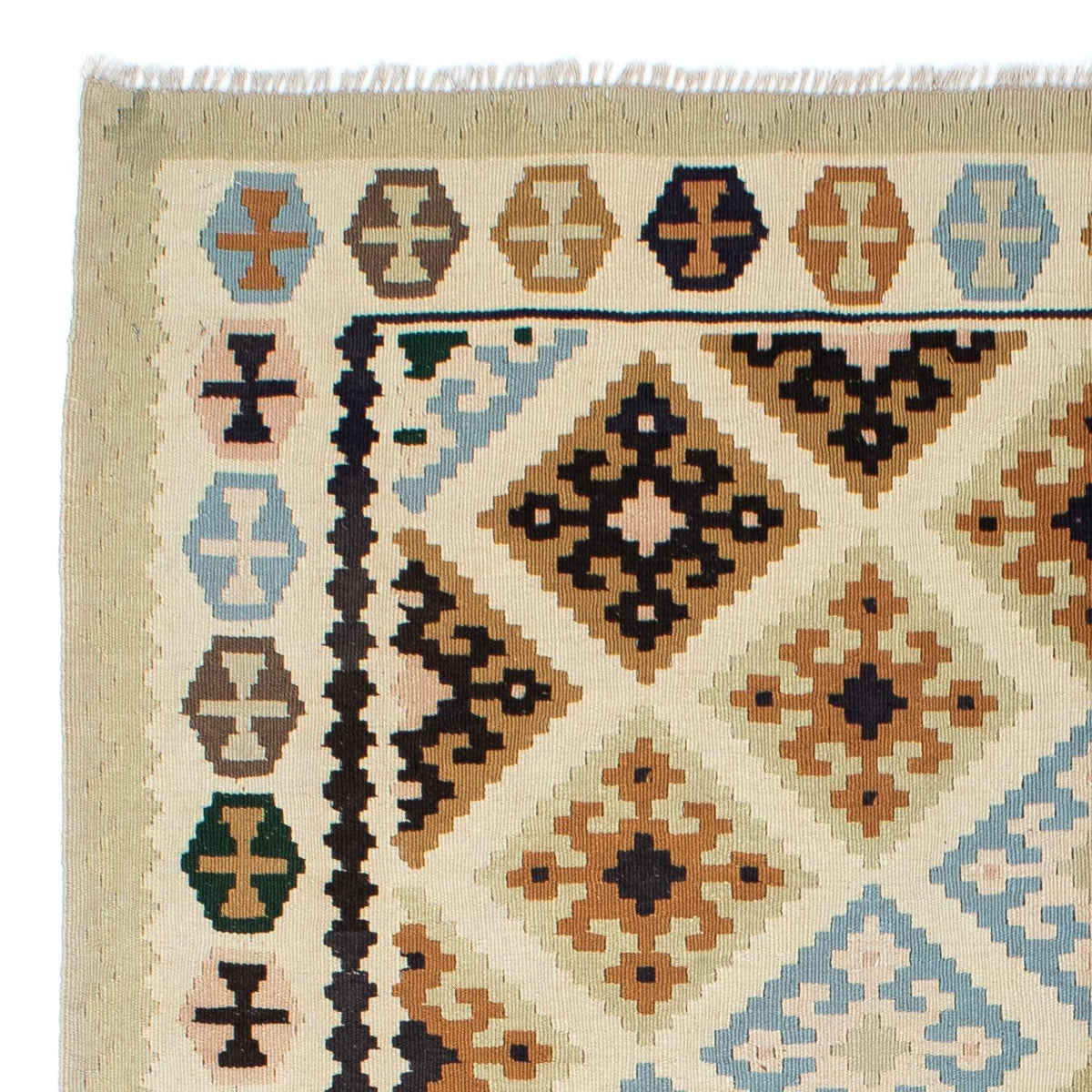 Kelim Teppich - Oriental 158 x 195 cm - beige