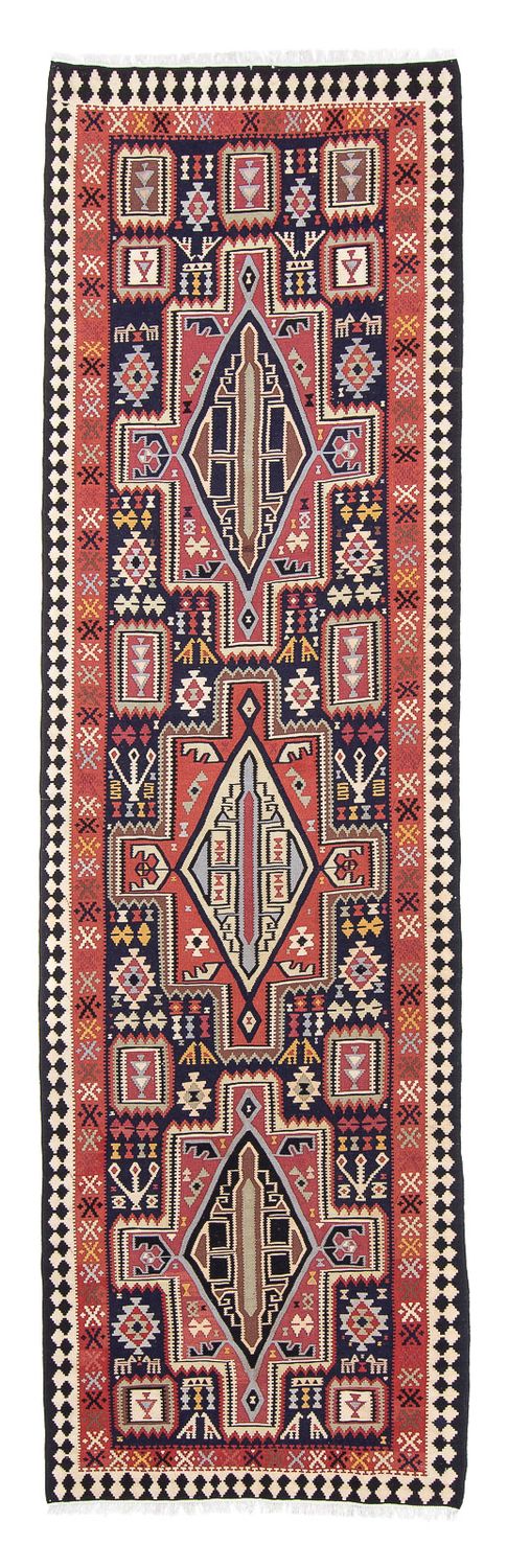 Kelim Fars Teppich 102x382cm - mehrfarbig