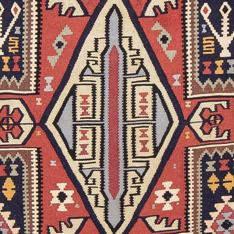 Kelim Fars Teppich 102x382cm - mehrfarbig