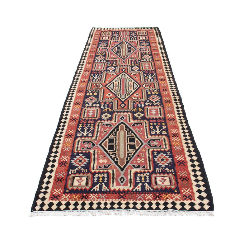 Kelim Fars Teppich 102x382cm - mehrfarbig