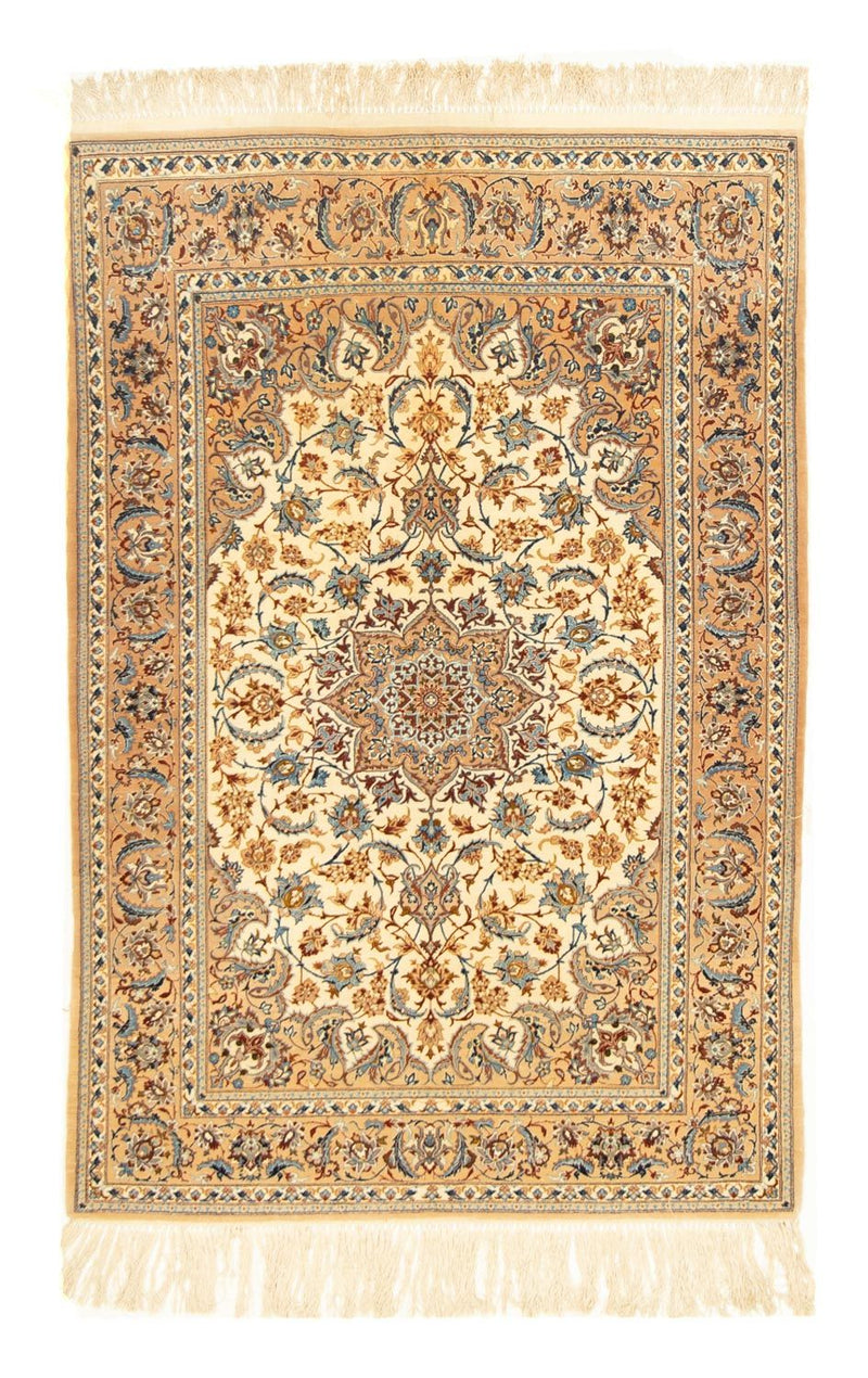 Isfahan Teppich 110x160cm - Perserteppich - beige