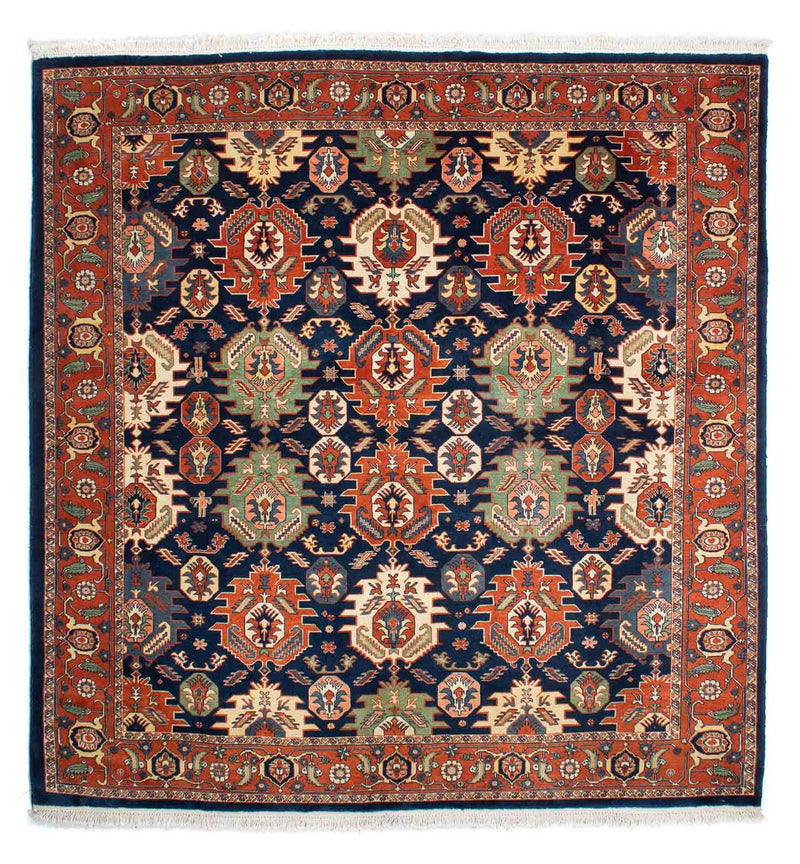 Kaschkuli Teppich 200x205cm - Perserteppich - dunkelblau