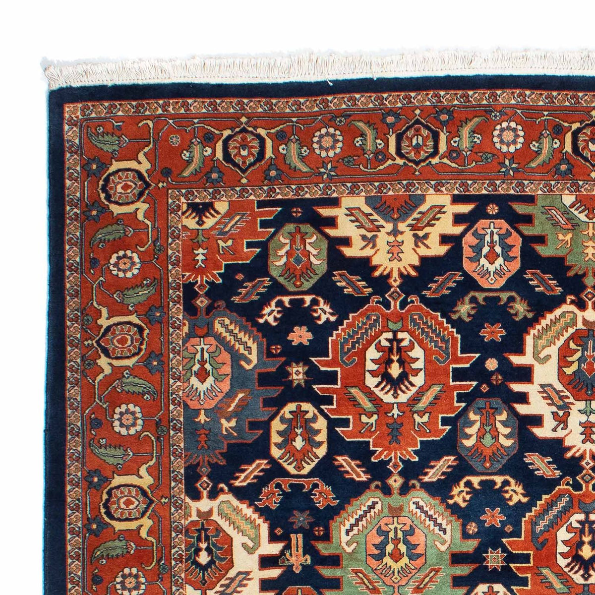 Kaschkuli Teppich 200x205cm - Perserteppich - dunkelblau