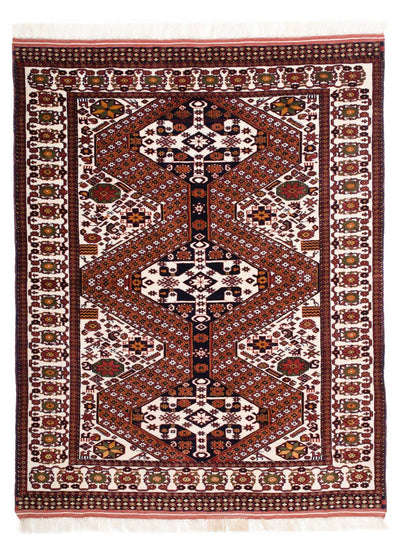 Ghoutshan Teppich 132x169cm - Perserteppich - braun
